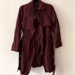 Banana Republic Plum Trench Coat